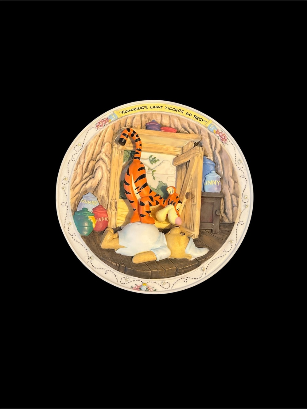 Vintage Winnie the Pooh Decorative plate-Bouncing’s What Tiggers Do Best”